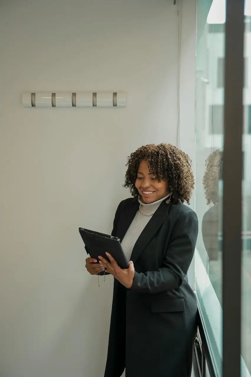 Professional woman with tablet